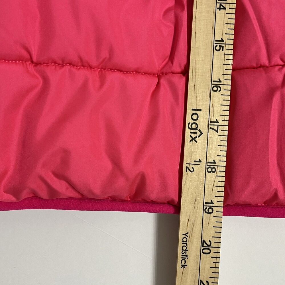 Carter’s Pink Quilted Kitty Cat Puffer Jacket Fleece Lined Winter Coat Sz7 L - Picture 6 of 16